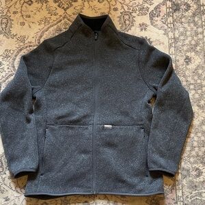 Figs Charcoal Gray On Shift Sweater Knit Jacket L
